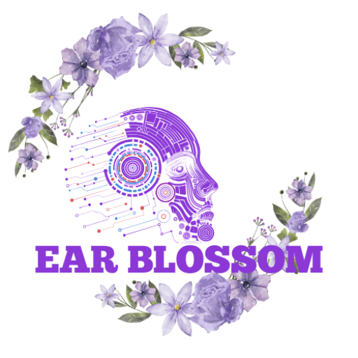 Ear Blossom logo – modern design for earbuds and tech gear”
