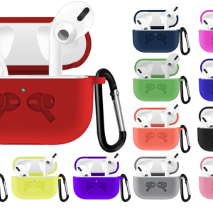 airpods silicone case cover – shockproof protective soft silicone cover for airpods