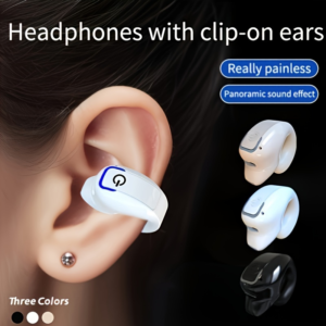 clip fit wireless bluetooth earphone with secure grip and clear audio