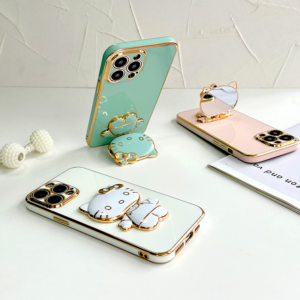 kitty mirror phone case – cute cat mirror protective phone cover for iphone